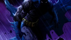 Black blue rain Batman comics dc comics artwork