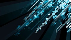 Black blue rain top light crystal right