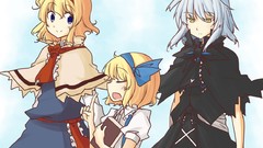 Black blue red blue eyes yellow eyes touhou alice margatroid