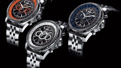 Black blue red time watch metal black background watches 