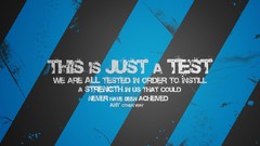 Black blue text stripes