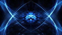 Black blue white light abstract bubbles