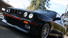 Black BMW E30 M3 Red Line