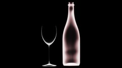 Black bottles glasses backgrounds