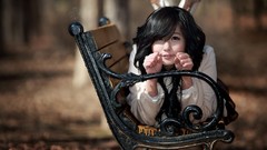 Black brown asians tan models black hair Korean Ryu Ji Hye