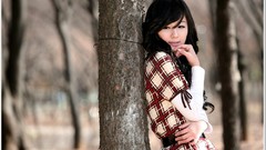 Black brown asians tan models Korean Ryu Ji Hye