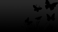 Black Butterflies vector art