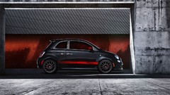 Black cars abarth Fiat 500