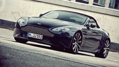Black cars Aston Martin vehicles Aston Martin V12 Vanquish 