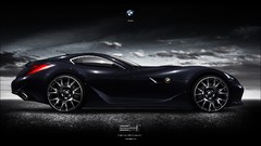 Black cars BMW concept art Supercars artwork