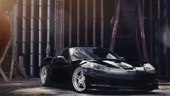 Black cars Chevrolet Corvette Z06