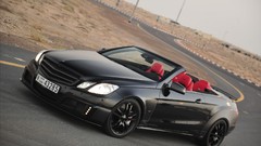 Black cars convertible Mercedes-Benz brabus race tracks