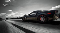 Black cars Corvette vehicles iran chevrolet corvette Three 