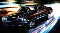 Black cars Dodge Challenger