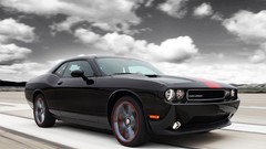 Black cars dodge challenger