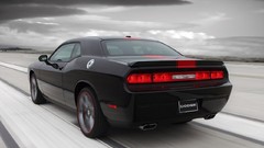 Black cars dodge challenger