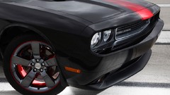 Black cars dodge challenger
