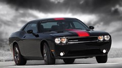 Black cars dodge challenger