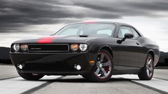 Black cars dodge challenger