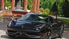 Black cars Garden Ferrari ferrari 458 italia