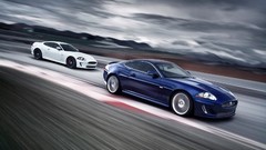 Black cars jaguar vehicles sports cars Jaguar XKR Jaguar XKR 