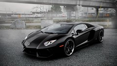 Black cars Lamborghini aventador black cars