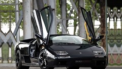 Black cars Lamborghini vehicles sports cars
