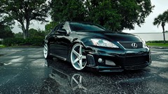 Black cars Lexus vehicles