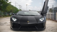 Black cars matte Lamborghini-Aventador