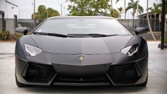 Black cars matte Lamborghini-Aventador