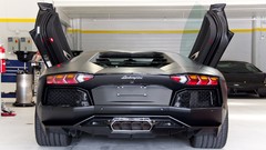 Black cars matte Lamborghini-Aventador