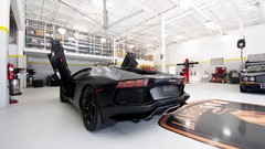 Black cars matte Lamborghini-Aventador