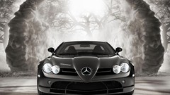 Black cars Mercedes-Benz Mercedes-Benz SLR McLaren