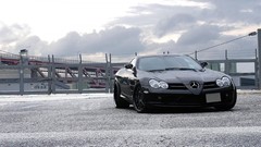 Black cars Mercedes-Benz Mercedes-Benz SLR McLaren