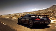 Black cars Porsche vehicles Porsche Carrera GT