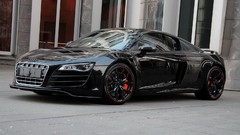 Black cars roads audi r8