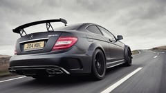 Black cars roads Mercedes-Benz royal black series automobiles 