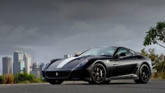 Black cars sydney harbour bridge Ferrari 599 Ferrari 599 GTO