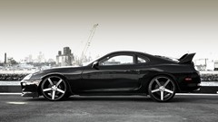 Black cars Toyota supra JDM Japanese domestic market
