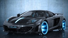 Black cars Tron mclaren mp4-12c