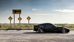 Black cars vehicles Chevrolet Corvette Z06 millenium editions