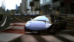 Black cars vehicles cityscapes lamborghini murcielago scenic