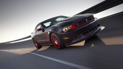 Black cars vehicles Ford mustang Ford Mustang Boss 302