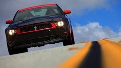 Black cars vehicles Ford mustang Ford Mustang Boss 302