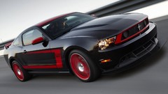 Black cars vehicles Ford mustang Ford Mustang Boss 302