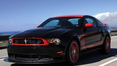Black cars vehicles Ford mustang Ford Mustang Boss 302