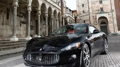 Black cars vehicles Maserati granturismo