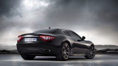 Black clouds cars Maserati vehicles Gran Turismo