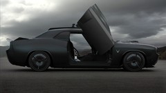 Black clouds cars ride vehicles dodge challenger sports cars