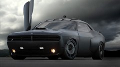 Black clouds cars ride vehicles dodge challenger sports cars